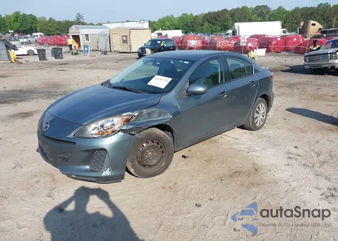 2013 Mazda Mazda3 I Sv из США, поврежденный, VIN JM1BL1TG8D1753774